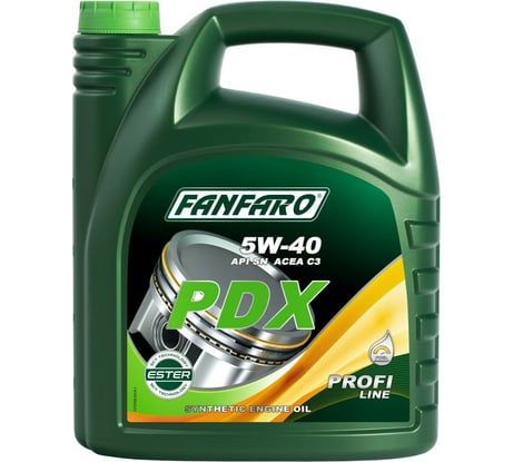 Синтетическое моторное масло FANFARO PDX 5w-40, 5 л FF6705-5