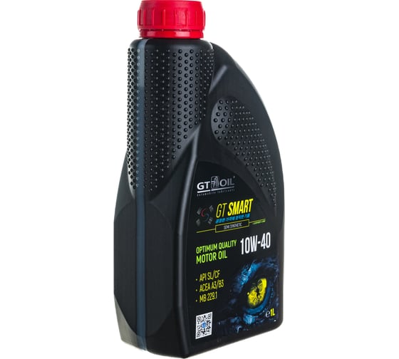 Моторное масло GT OIL Smart SAE 10W-40 API SL/CF, 1 л 8809059408865