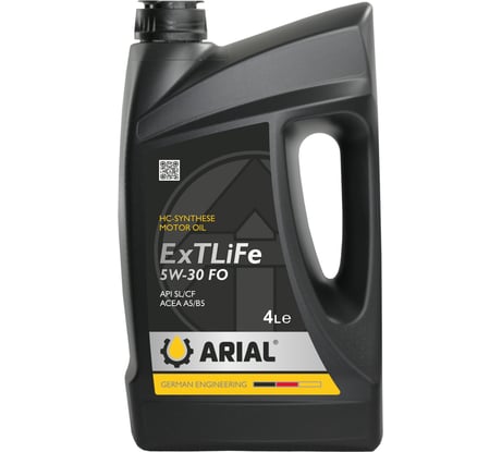 Масло моторное ARIAL ExTLiFe FO 5W-30 (4л) AR006053030