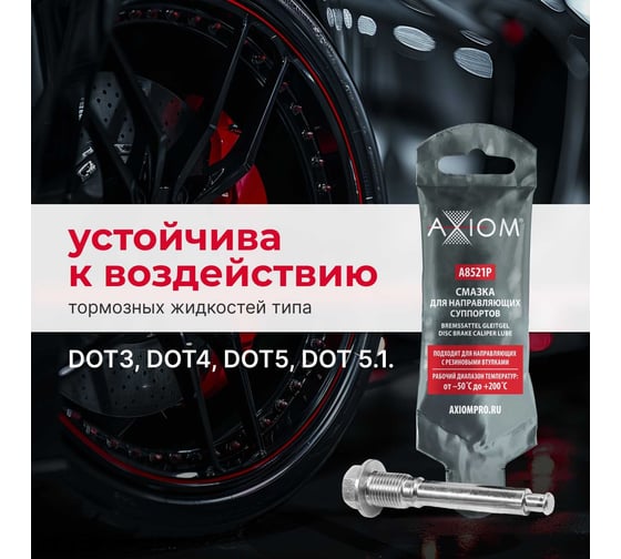 Смазка для направляющих суппортов AXIOM 5 г A8521P