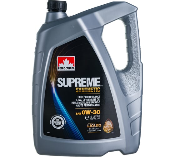Моторное масло PETRO-CANADA SUPREME SYNTHETIC 0W-30 5л MOSYN03C20