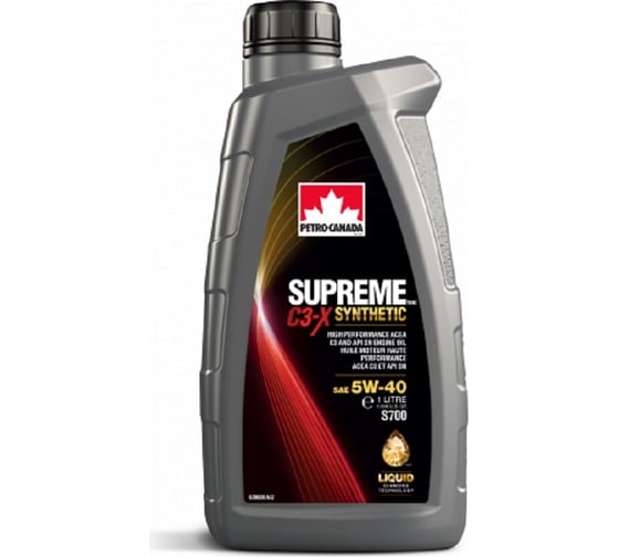 Моторное масло PETRO-CANADA SUPREME C3-X SYNTHETIC 5W-40 1л PCESY54C12
