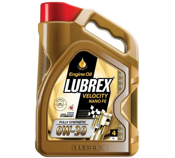 Моторное масло LUBREX VELOCITY NANO FE 0W-30, 4л 210185 1