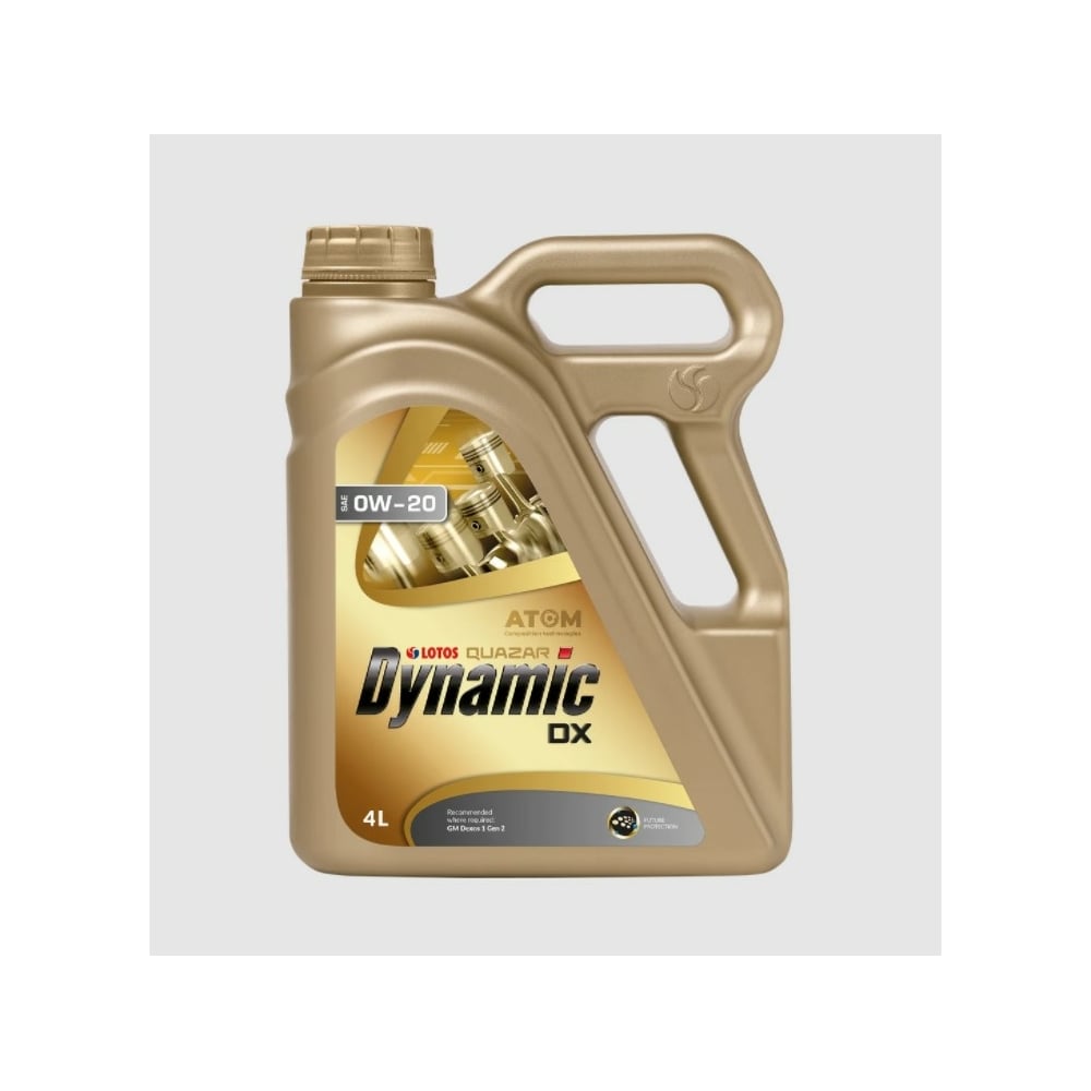 Моторное масло LOTOS QUAZAR DYNAMIC DX синтетическое, SAE 0W-20, 4 л WF ...
