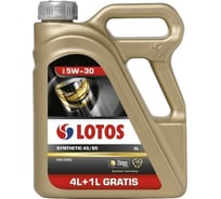 Моторное масло LOTOS SYNTHETIC синтетическое, A5/B5, SAE 5W30, 5 л WF-K504E20-0H1