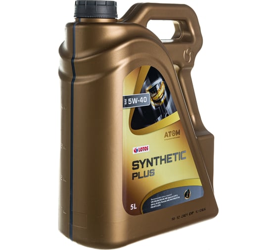 Моторное масло LOTOS SYNTHETIC PLUS синтетическое, 5W40, 5 л WF-K502Y00-0H1