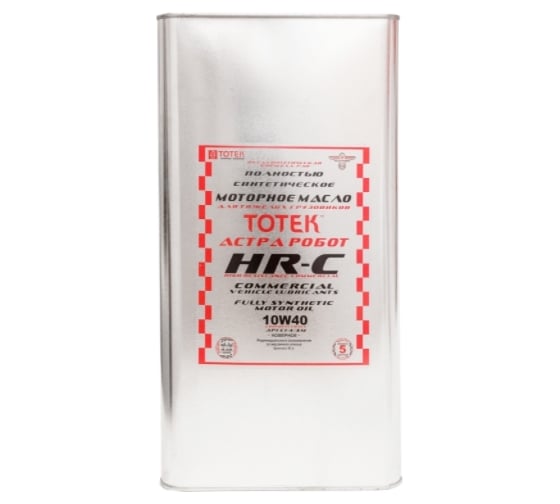 Моторное масло ТОТЕК HR-Commercial SAE 10W40 жесть, 4л HRC1040004
