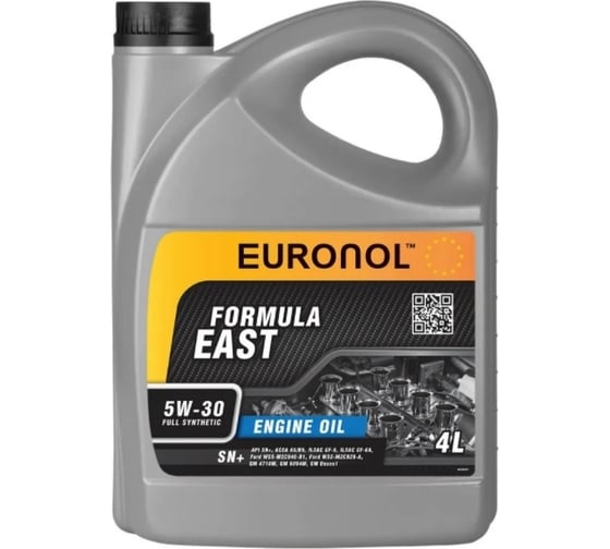 Моторное масло EURONOL EAST FORMULA 5w-30, ILSAC GF-5, 4 л 80209