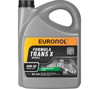 Трансмиссионное масло EURONOL TRANS X 80w-90, GL-4/5, 4 л 80211