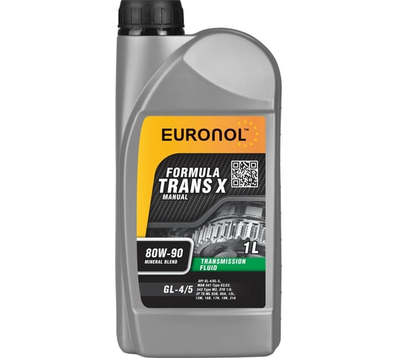 Трансмиссионное масло EURONOL TRANS X 80w-90, GL-4/5, 1 л 80212 1