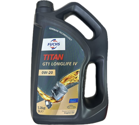 Масло моторное синтетическое FUCHS TITAN GT1 LONGLIFE IV 0W-20 5L 602008091 1