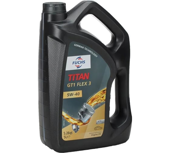Масло моторное синтетическое FUCHS TITAN GT1 FLEX 3 5W-40 5L 602007278 1