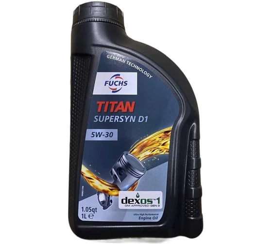 Масло моторное синтетическое FUCHS TITAN SUPERSYN D1 5W-30 1L 602176936 1