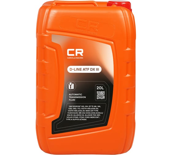 Масло трансмиссионное CARVILLE RACING для АКПП D-LINE ATF DX III 20L L1G02018 1