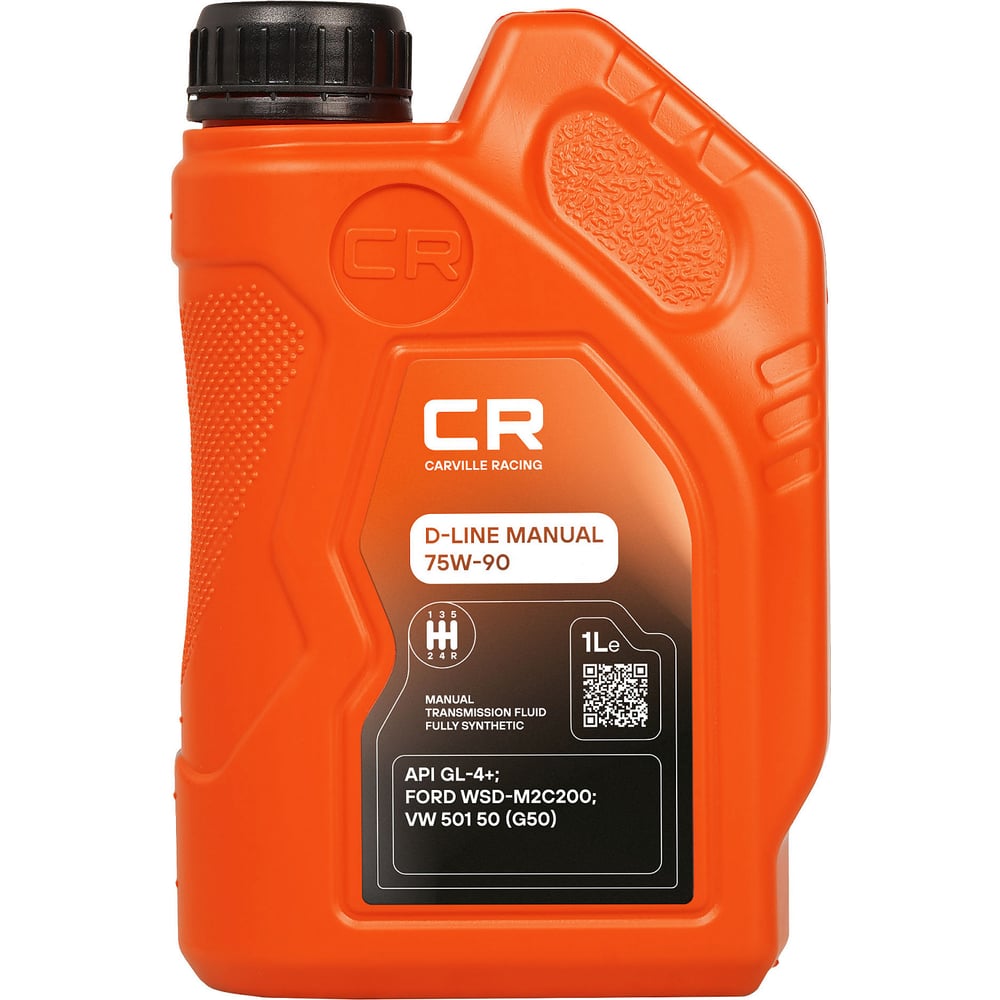 Масло трансмиссионное 75W90 синт. GL-4+ D-LINE (1л) (CARVILLE RACING)
