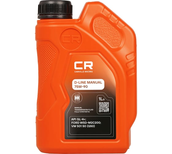 Масло трансмиссионное CARVILLE RACING для МКПП D-LINE MANUAL 75W-90 1L L1G00123 1