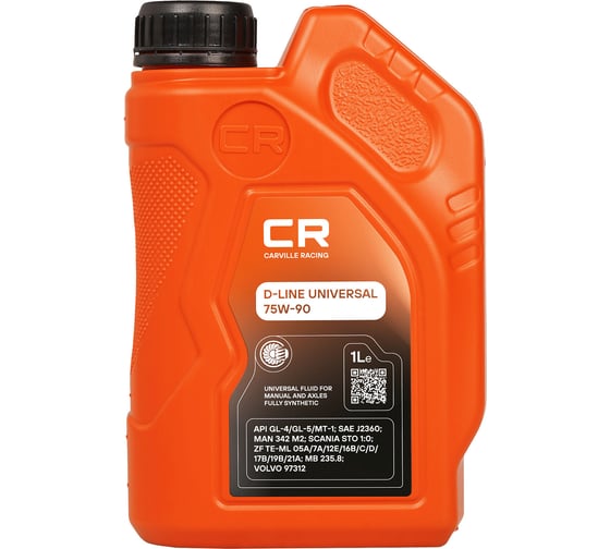 Масло трансмиссионное CARVILLE RACING универсальное D-LINE UNIVERSAL 75W-90 1L L1G00121 1