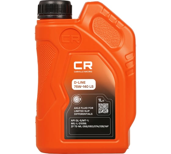 Масло трансмиссионное CARVILLE RACING для мостов D-LINE 75W-140 LS 1L L1G00122 1