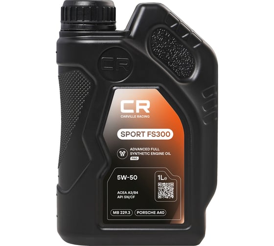 Масло моторное CARVILLE RACING SPORT FS300 5W-50 1L L1D00103 1