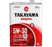 Автомобильное масло Takayama Adaptec 5W-30 A3/B4 SL/CF 4л (металл) Акция 4+1 102897