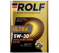 Моторное масло Rolf Ultra 5W-30 A5/B5 SP 4л (металл) 323147