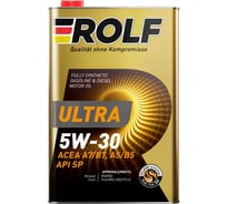 Моторное масло Rolf Ultra 5W-30 A5/B5 SP 1л (металл) 323146