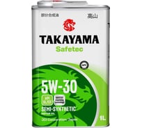 Автомобильное масло Takayama Safetec 5W-30 SL/CF 1л (металл) 6056083