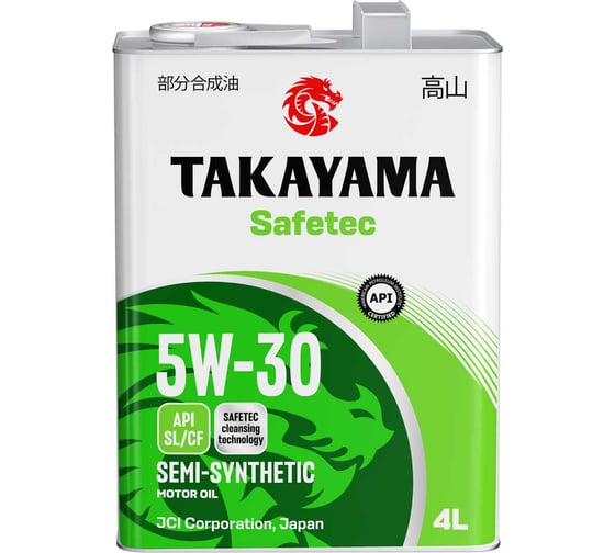 Автомобильное масло Takayama Safetec 5W-30 SL/CF 4л (металл) 6056085 1