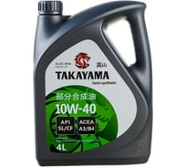 Моторное масло TAKAYAMA SAE 10W-40, API SL/CF, 4 л, пластик 605518