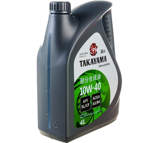 Моторное масло TAKAYAMA SAE 10W-40, API SL/CF, 4 л, пластик 605518