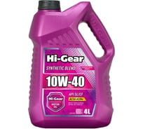 Масло моторное Hi-Gear 10W-40 SL/CF, A3/B4, 4 л., полусинтетическое HGL1424