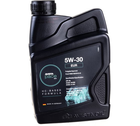 Моторное масло AVISTA PACE EVO C3 SAE 5W-30, 1л 173506