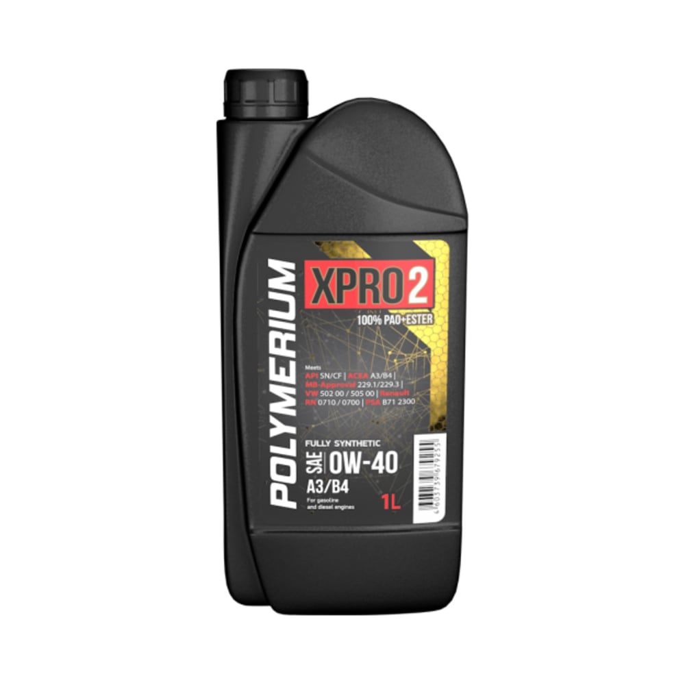 Моторное масло POLYMERIUM XPRO2 0W-40, A3/B4, 1 л plmx20401 - выгодная ...