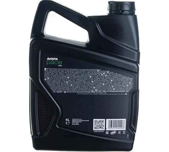 Моторное масло AVISTA PACE EVO C3, SAE 5W-30, 4 л 173505