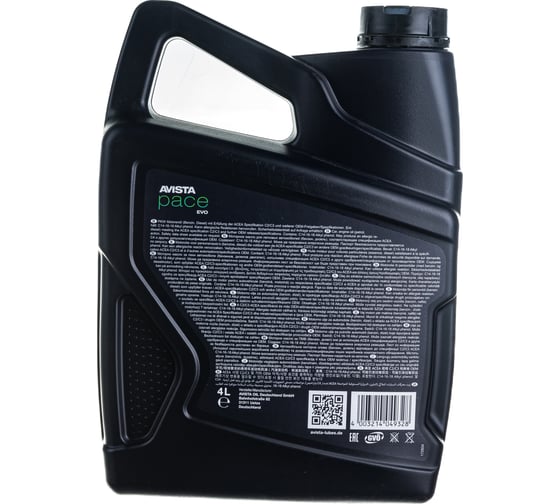 Моторное масло AVISTA PACE EVO C2/C3 SAE 5W-30 4л 166932