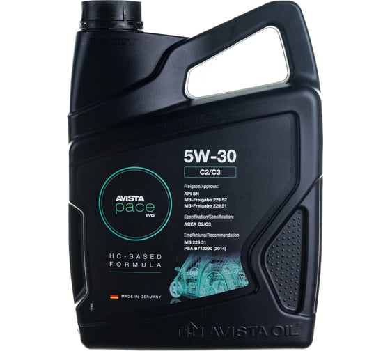 Моторное масло AVISTA PACE EVO C2/C3 SAE 5W-30 4л 166932