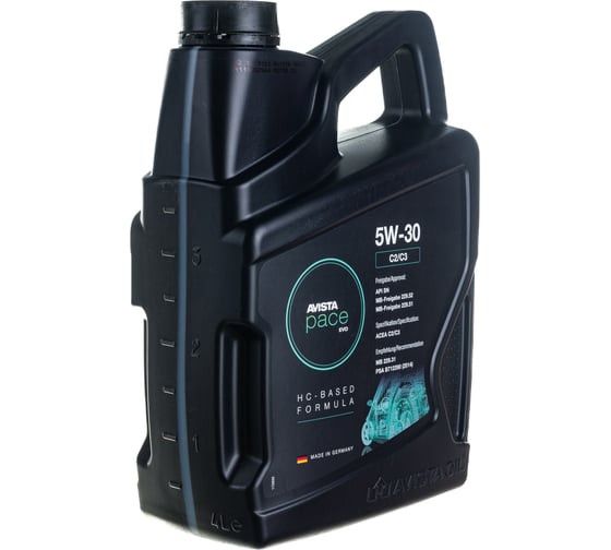 Моторное масло AVISTA PACE EVO C2/C3 SAE 5W-30 4л 166932