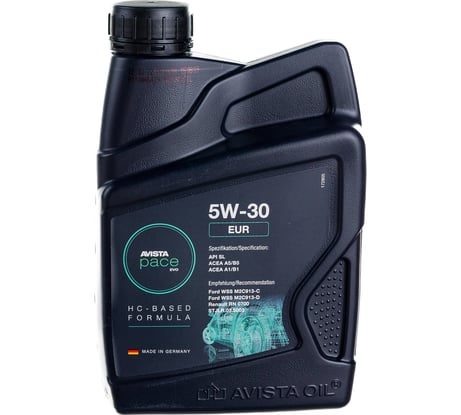 Моторное масло AVISTA PACE EVO EUR SAE 5W-30 1л 150809