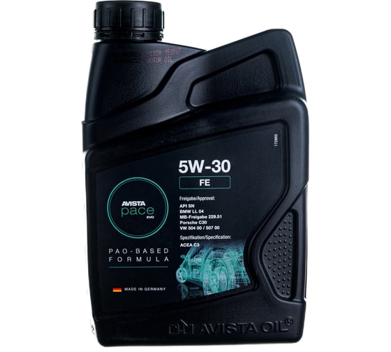 Моторное масло AVISTA PACE EVO FE SAE 5W-30 1л 174470