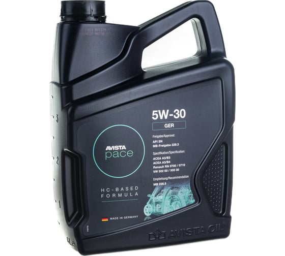 Моторное масло AVISTA PACE GER SAE 5W-30 4л 173065