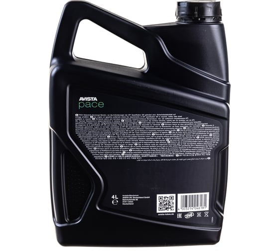 Моторное масло AVISTA PACE SN SAE 5W-50 4л 172618