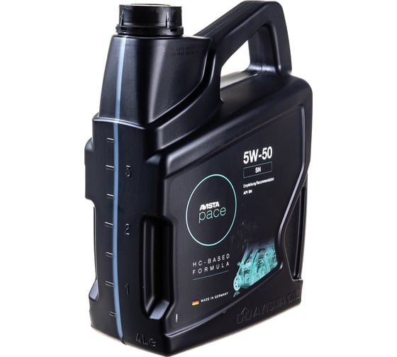 Моторное масло AVISTA PACE SN SAE 5W-50 4л 172618