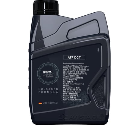 Трансмиссионное масло AVISTA PEER EVO PRIME ATF DCT 1л 171966