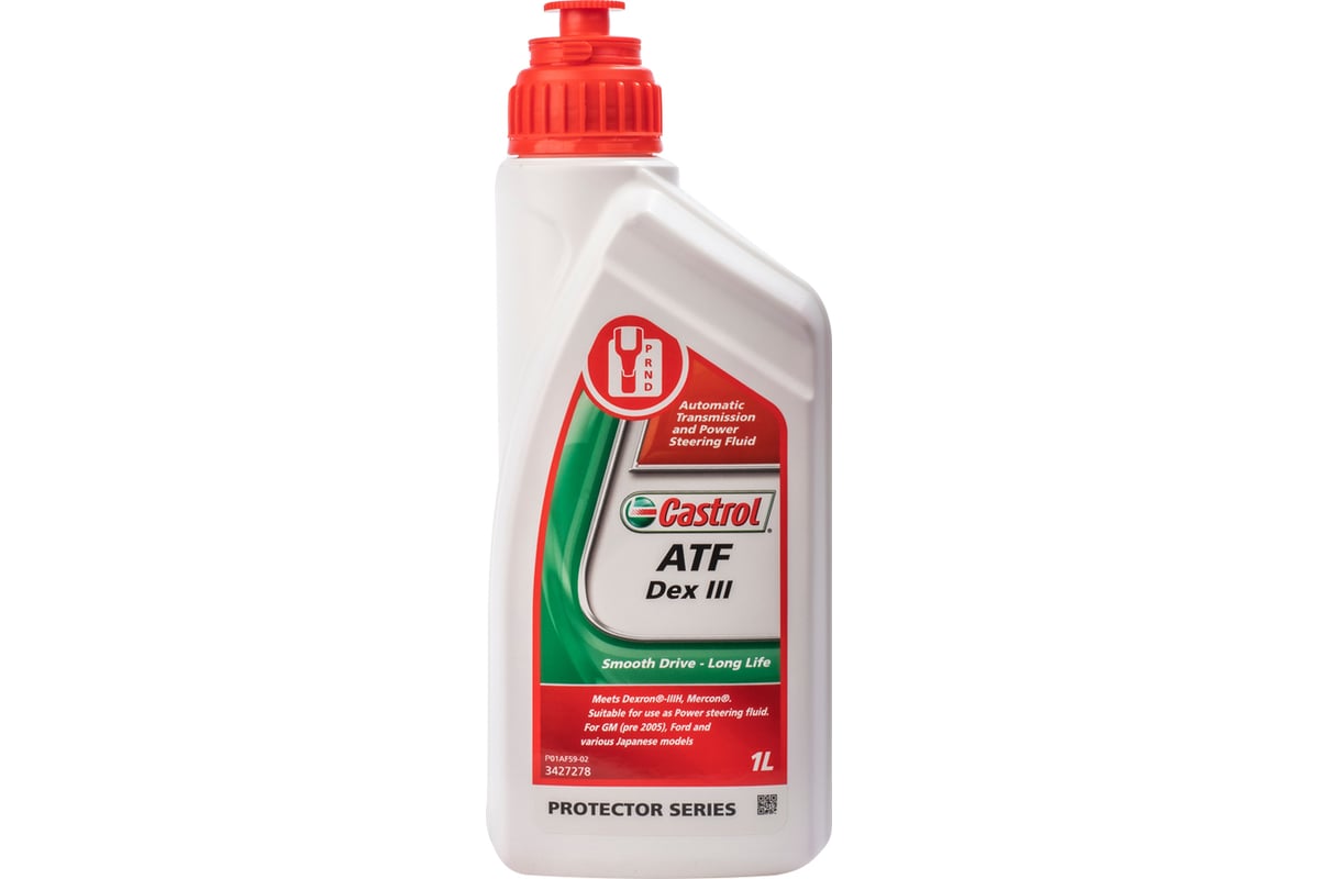 Трансмиссионное масло Castrol ATF Dex III, 1 л 15D9A6 - выгодная цена ...