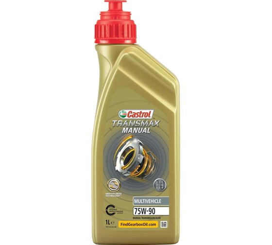 Трансмиссионное масло Castrol Transmax Manual Multivehicle 75W-90, 1 л 15D816