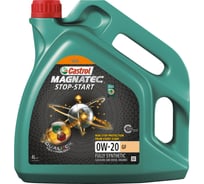 Моторное масло Castrol Magnatec Stop-Start GF 0W-20 синтетическое, 4 л 15D353