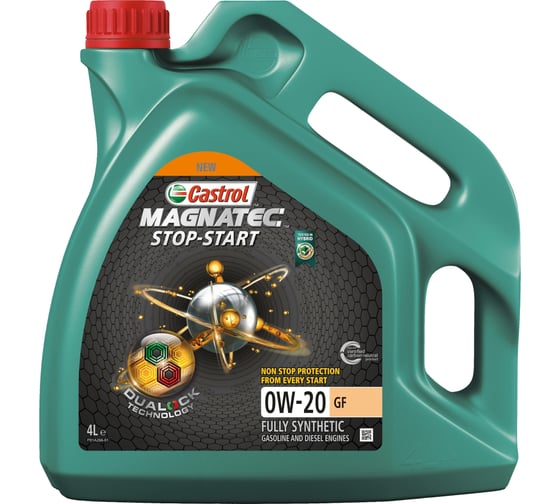Моторное масло Castrol Magnatec Stop-Start GF 0W-20 синтетическое, 4 л 15D353 1