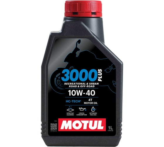 Масло моторное MOTUL 3000 PLUS 10W40 4T, 1 л, 113544 1
