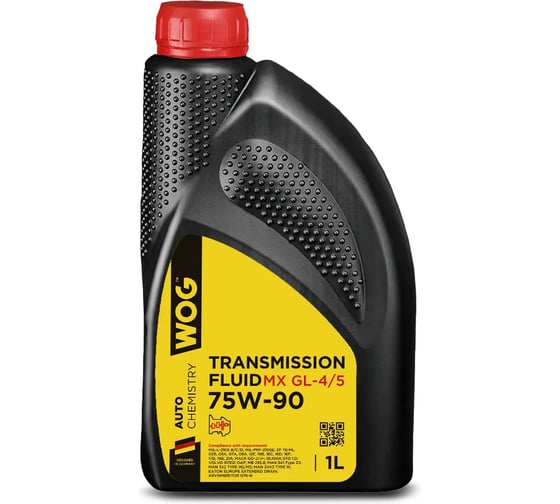 Трансмиссионное масло  MX GL-4/5 75w90; GL-4/GL-5/MT-1 75w90, 1 л WOG WGC0246 1