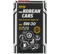Синтетическое моторное масло MANNOL O.E.M. FOR KOREAN CARS 5W-30, metal 1 л 7031